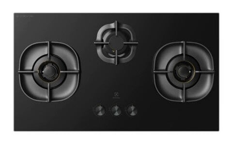 Electrolux EHG9350BC 90cm Built-in Gas Hob with 3 Burners - UltimateTaste 500 Series for Professional Cooking | Perfect for Home Kitchens & Restaurants (LPG Convertible)