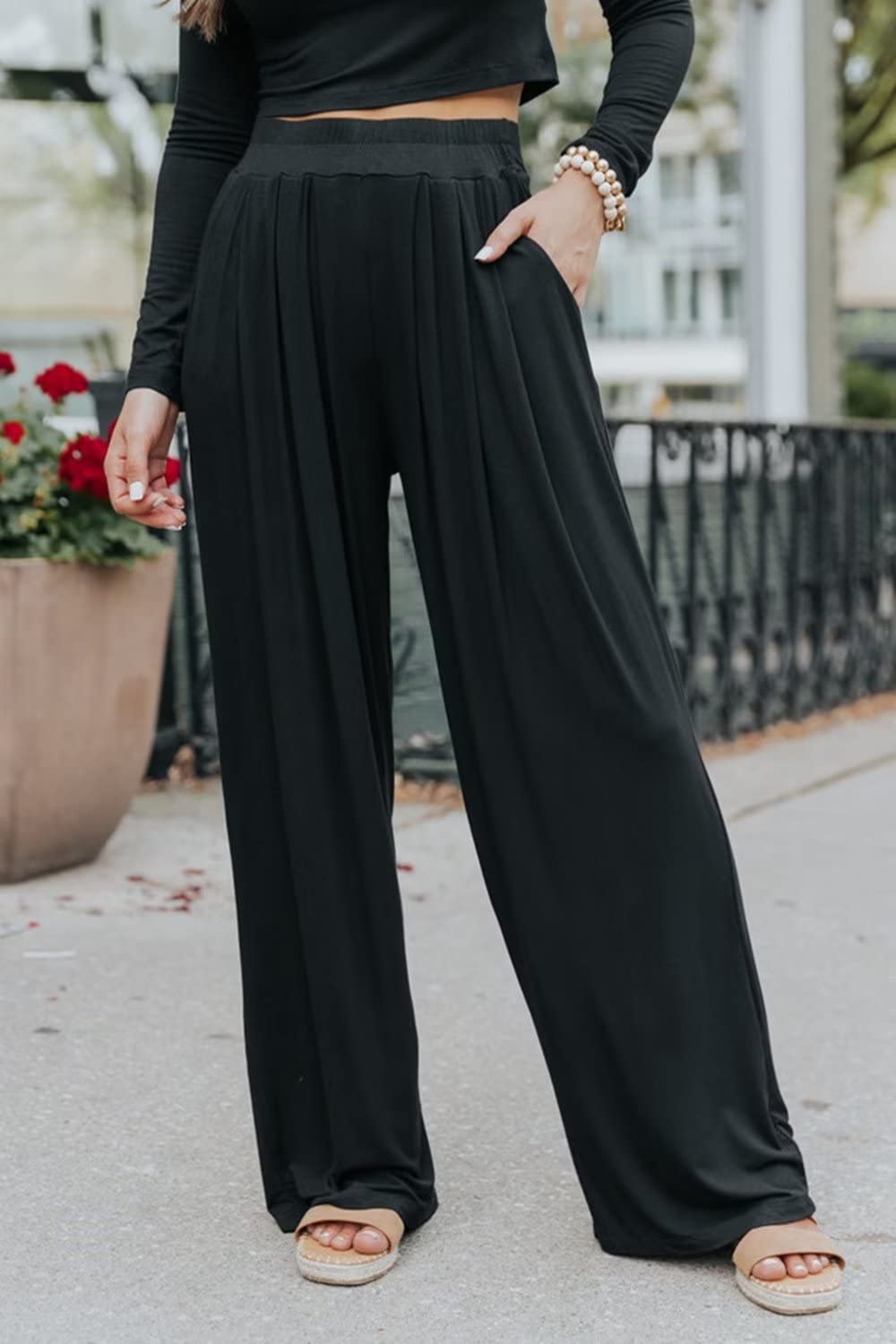 Ezbelle Women's Fall Fashion Lounge Sets - Cozy Cropped Pullover Pajama Two-Piece Outfit for Casual Loungewear | Perfect for Relaxing at Home, Lounging & Sleepwear