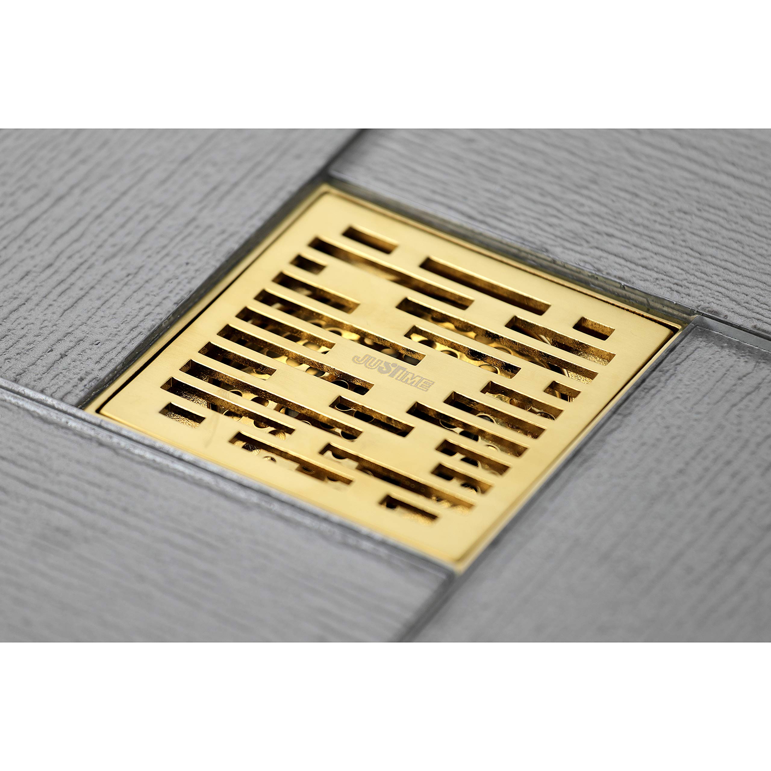Kingston Brass BSF6310BB Brushed Brass Shower Drain - High-Quality Bathroom Floor Drain for Modern & Luxury Showers | Perfect for Home, Hotel & Spa Renovations
