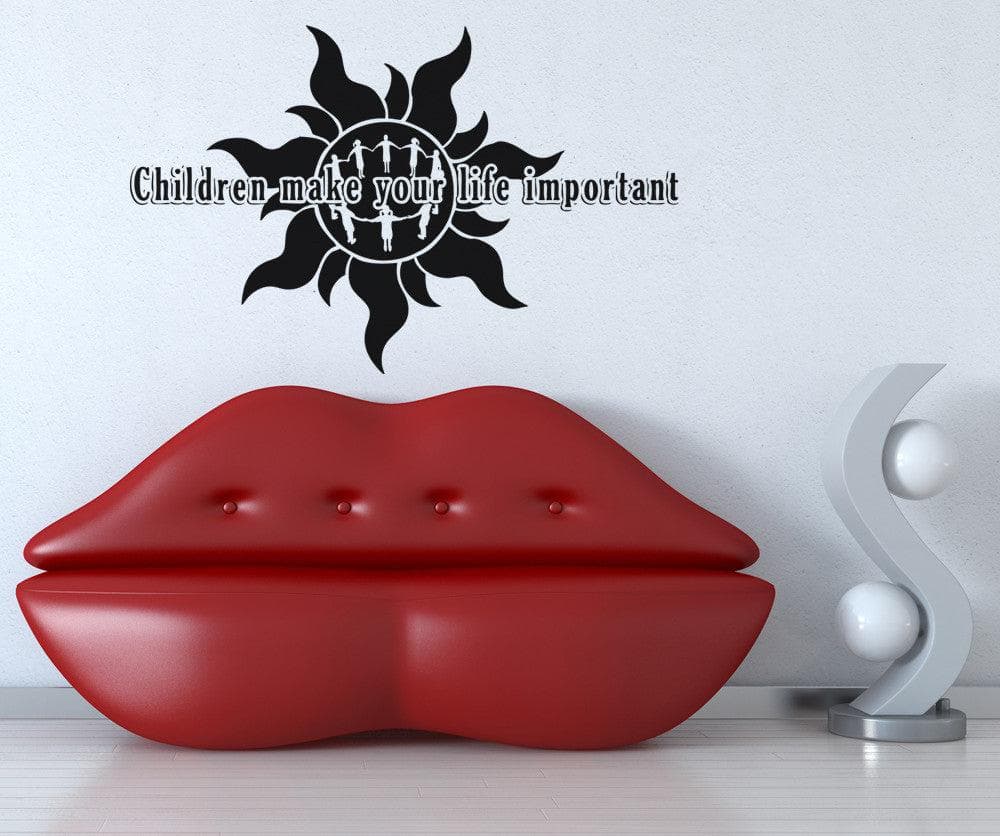 Vinyl Wall Decal Sticker for Kids Room - Motivational 'Make Your Life Important' Quote - Perfect for Nursery, Bedroom & Playroom Decor - #OS_AA1524