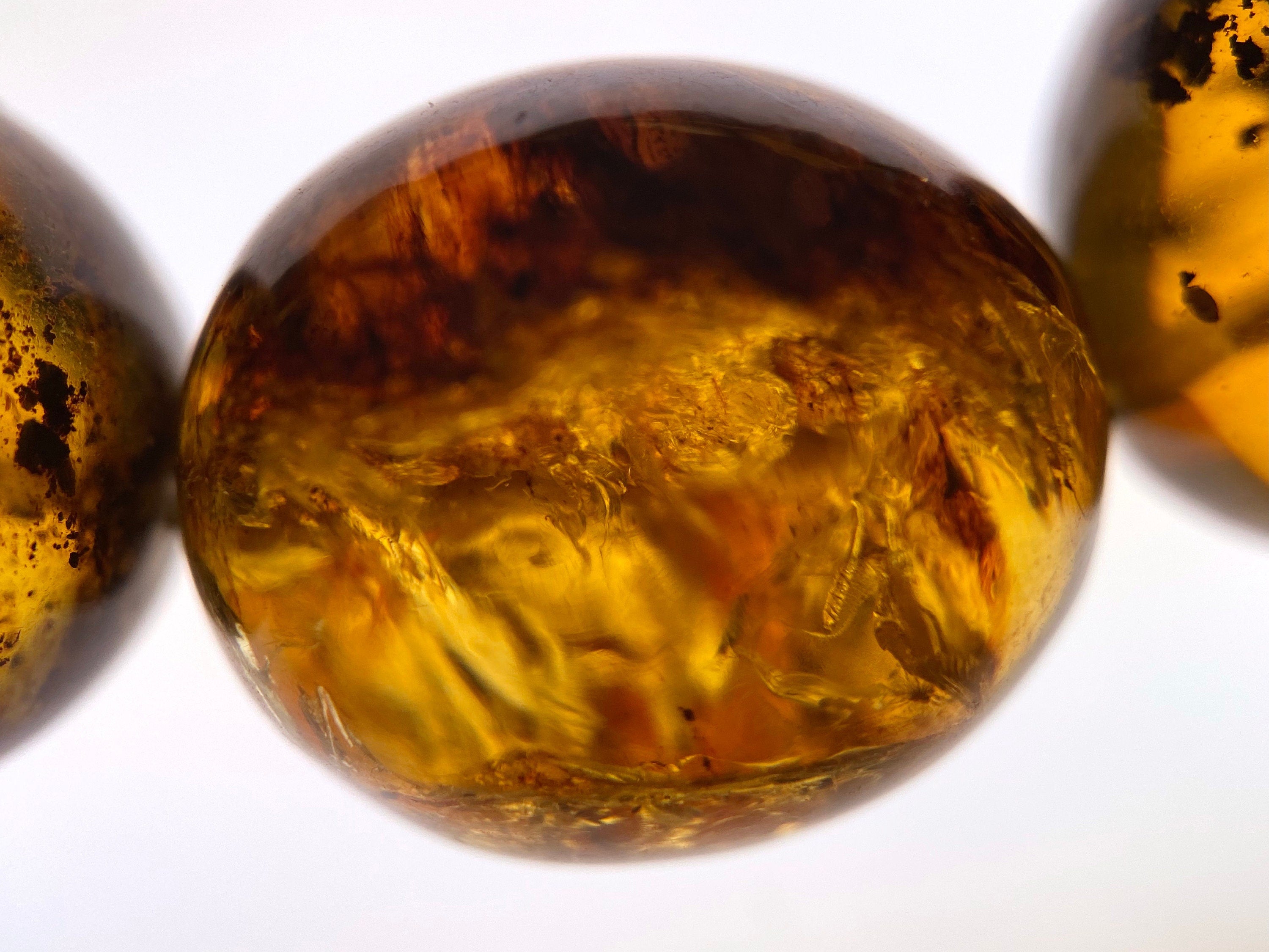 Authentic Mexican Amber Crystal Beaded Bracelet – Handmade Healing Stone Jewelry for Women, Natural Stress Relief & Positive Energy – Perfect for Meditation, Yoga & Spiritual Wellness