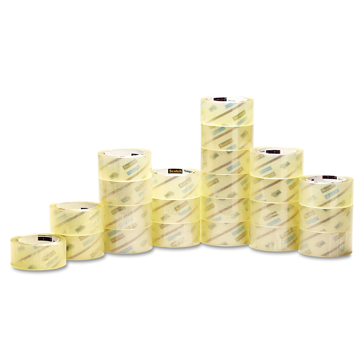 Scotch 3750CS48 Heavy Duty Packaging Tape, 1-7/8 Inch x 54.6 Yards, 48 Rolls per Case - Commercial Grade for Shipping Boxes, Moving & Storage Supplies
