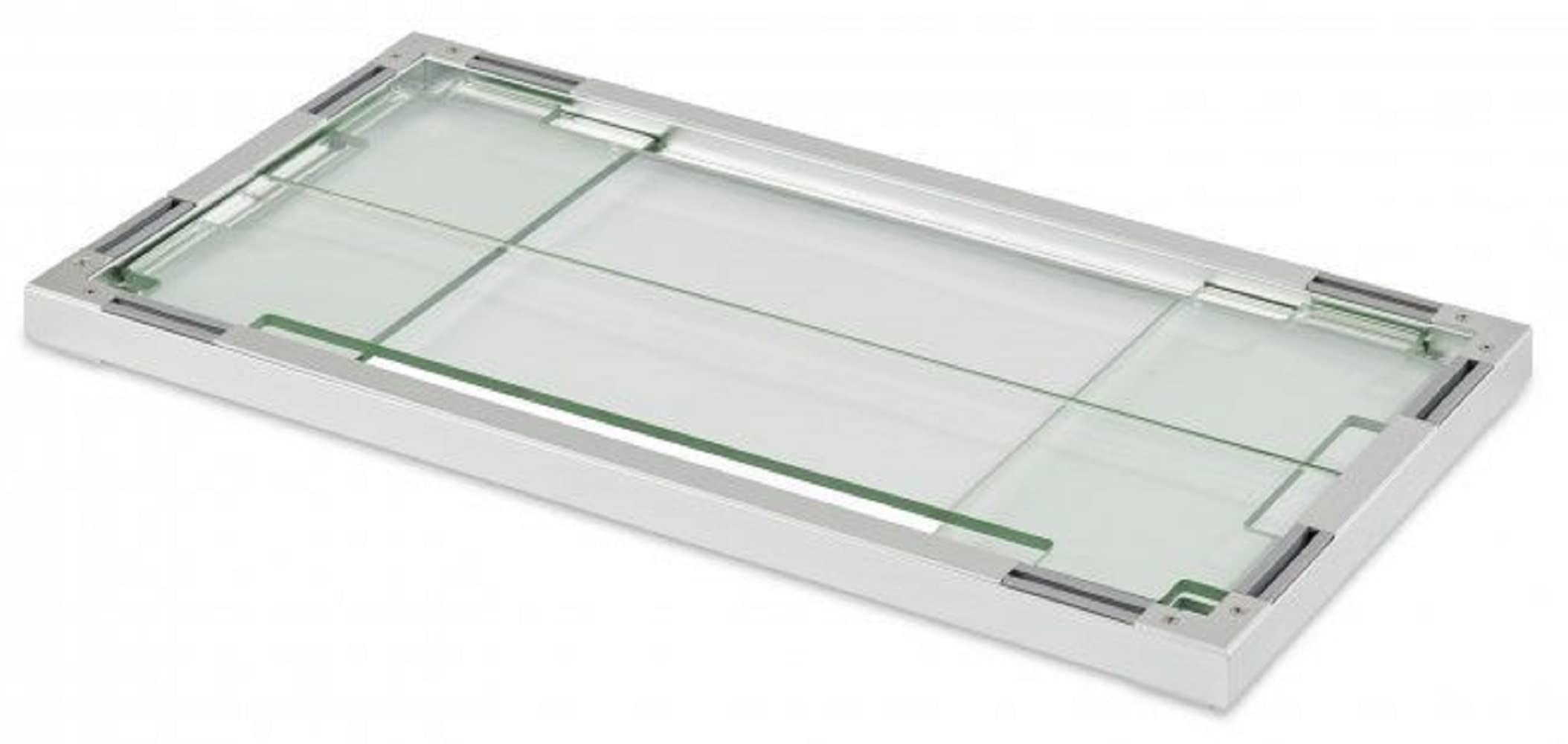 FWG-1224 Folding Glass Guard - 12x24 Inch Fire Pit Wind Guard for Outdoor Patio, Deck, and Backyard Gatherings