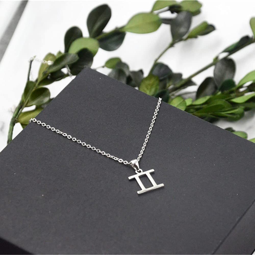 925 Sterling Silver Zodiac Necklace - Personalized Horoscope Constellation Pendant with Birthstone Charm | Perfect Birthday Gift for Women, Astrology Lovers & Spiritual Jewelry Collection