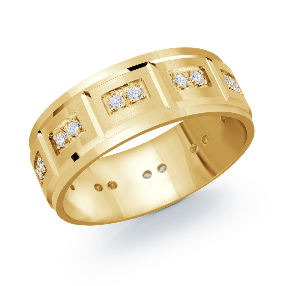 0.30ctw 8MM Diamond Wedding Band for Women - Elegant Stackable Ring for Bridal, Engagement & Anniversary Gifts - Perfect for Everyday Wear & Special Occasions