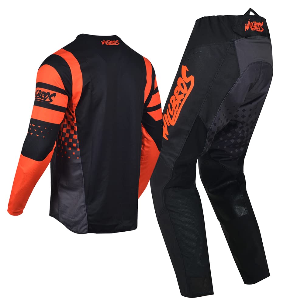 Motocross Jersey & Pants Combo Set for Men & Women - Dirt Bike MX Gear, Offroad Riding & Racing Apparel - Perfect for Motocross, Enduro & Trail Riding