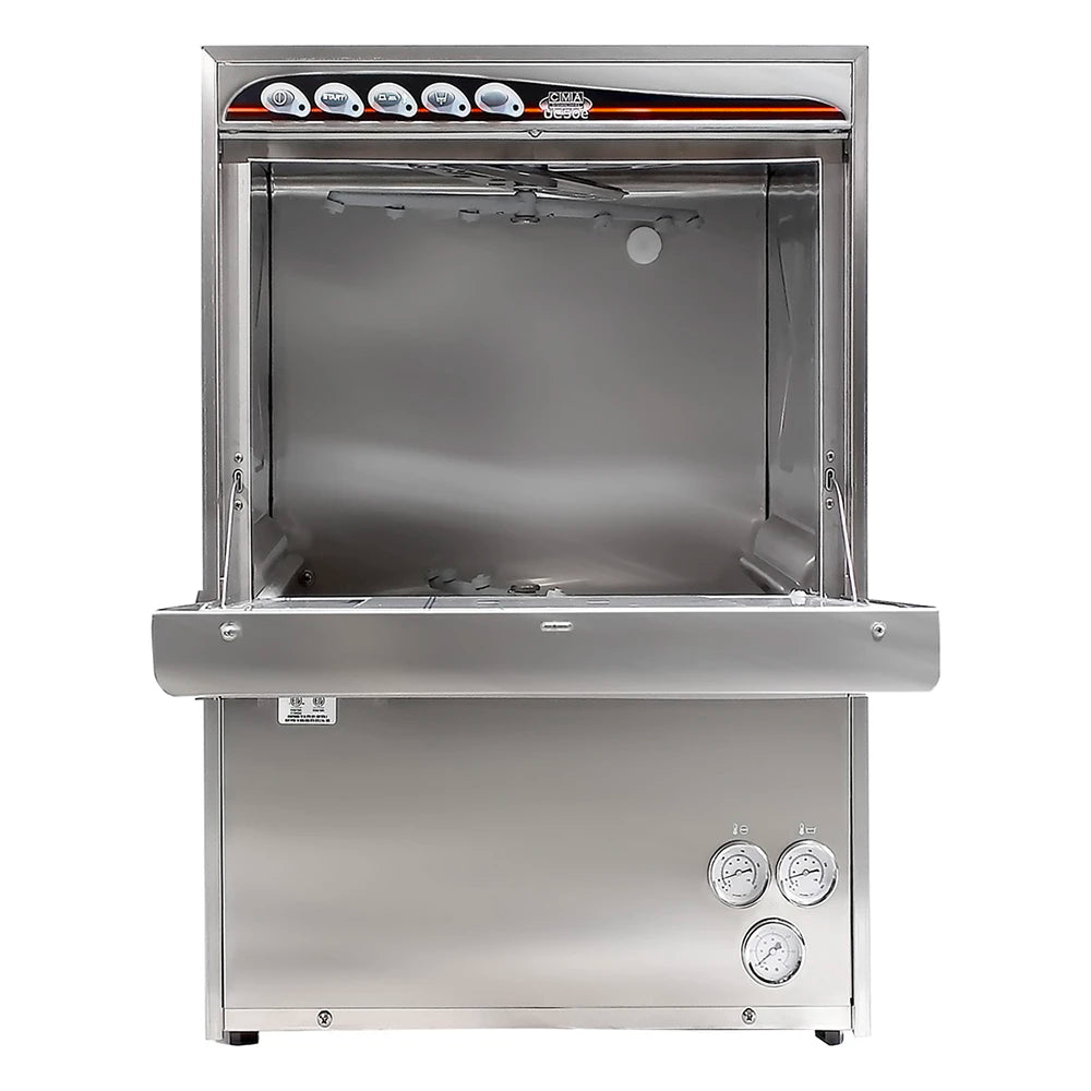 CMA UC50E High-Temperature Undercounter Dishwasher with Booster Heater - Perfect for Restaurants, Cafes & Commercial Kitchens