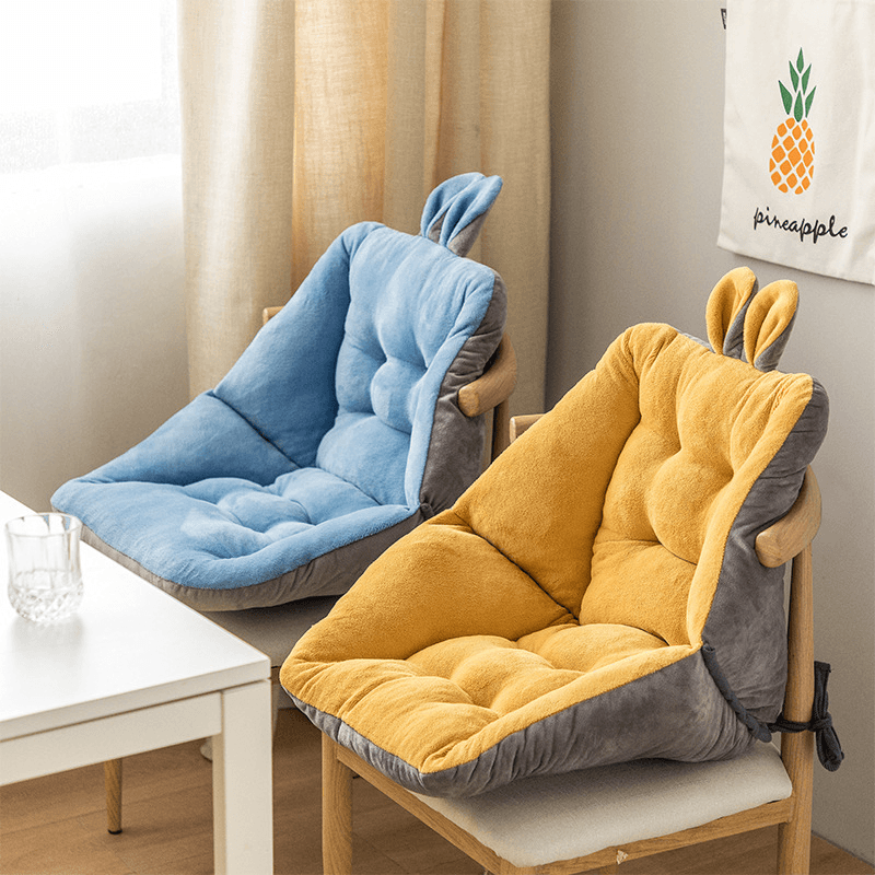 Adorable Bunny Chair Cushion - Soft Plush Seat Pad for Kids Room, Nursery, or Gaming Chair - Perfect for Home Decor, Reading Nook, and Cozy Comfort