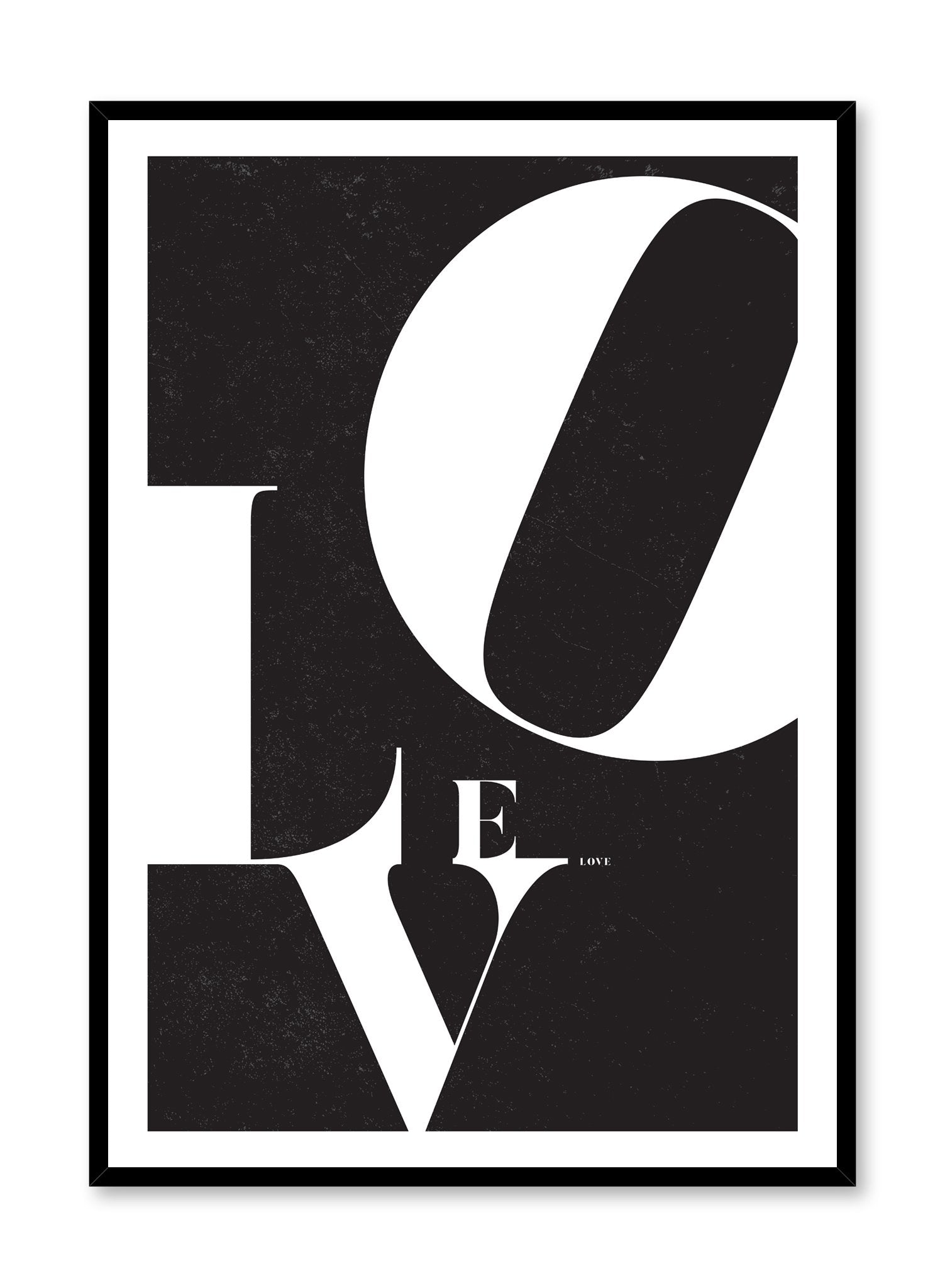 Love Poster - Romantic Wall Art Decor for Bedroom, Living Room & Home - Perfect for Valentine's Day, Anniversary & Wedding Gifts