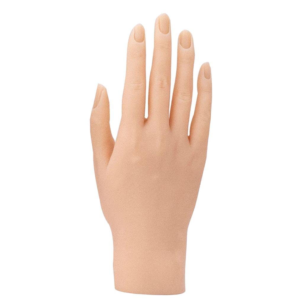 Professional GAH Nail Practice Hand for Acrylic Nails - Flexible & Adjustable Mannequin Hand with Realistic Finger Joints - Perfect for Nail Art Training, Salon Practice & DIY Nail Design at Home