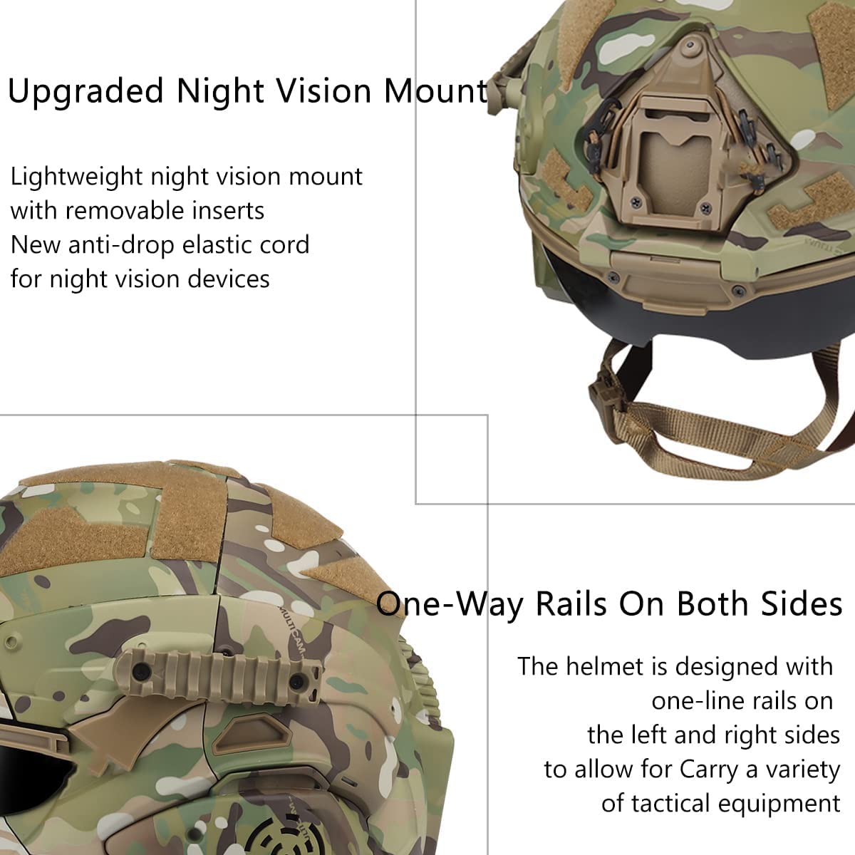 Tactical Airsoft Helmet with Built-in Headset & Anti-Fog Fan - Adjustable Sliding Goggles for Military Simulation, Outdoor Sports & Airsoft Games