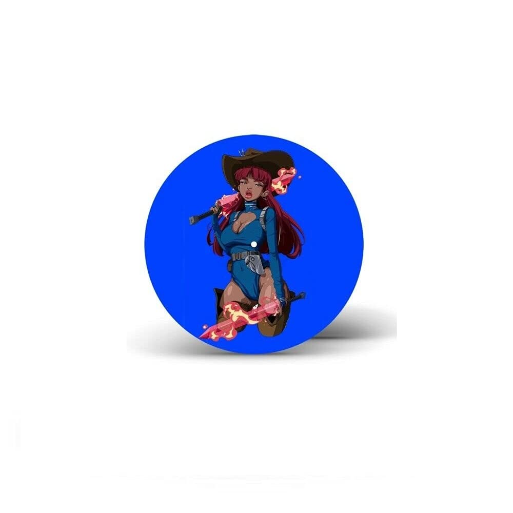 Megan Thee Stallion - Savage Limited Edition Blue Anime Picture Disc Vinyl Record | Collectible Music Merchandise for Fans & Vinyl Enthusiasts | Perfect for Home Decor, Music Collections & Gift Giving