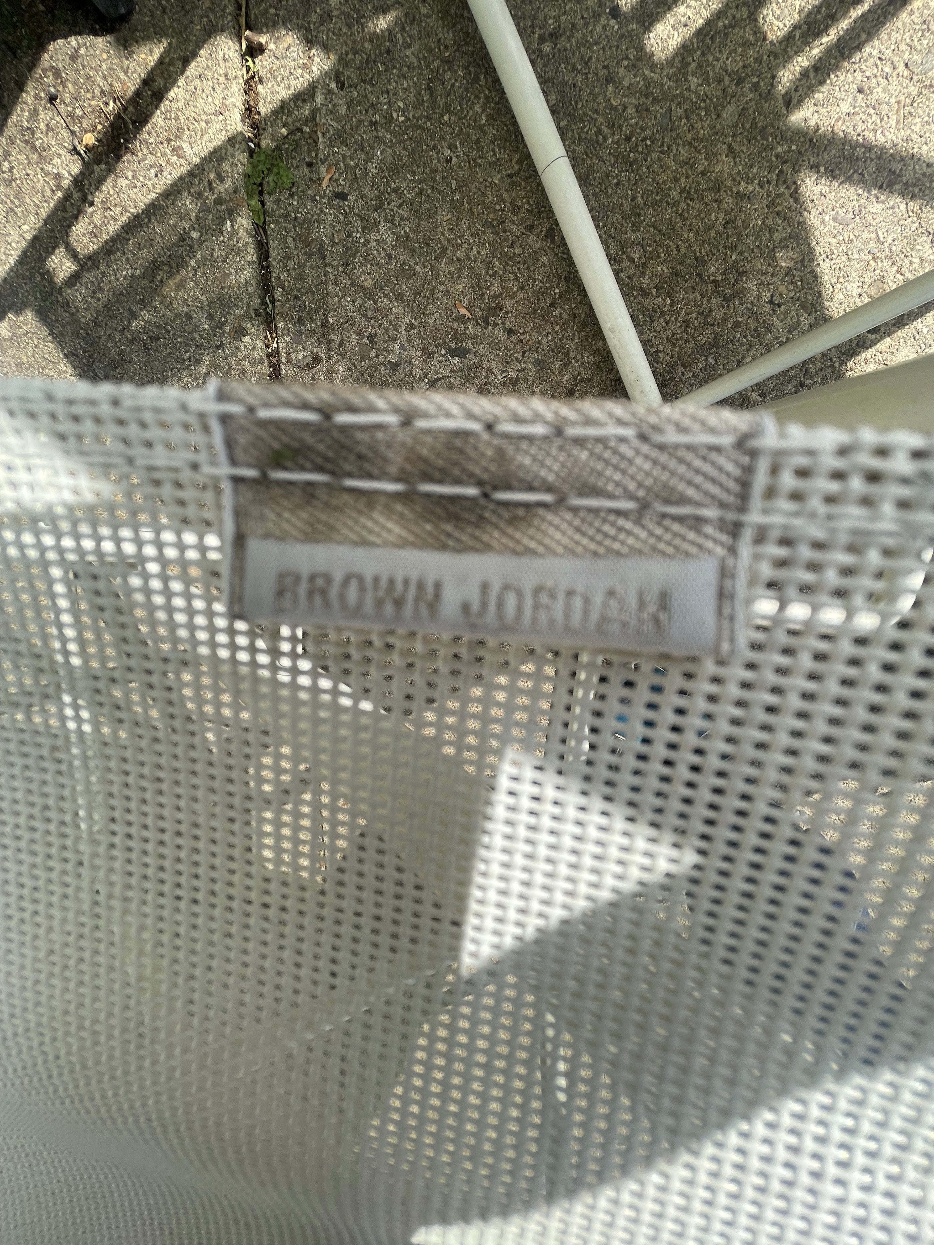 Brown Jordan Mid Century Modern Outdoor Aluminum Dining Chairs - Set of 5 - Patio Furniture for Garden, Poolside & Backyard Dining
