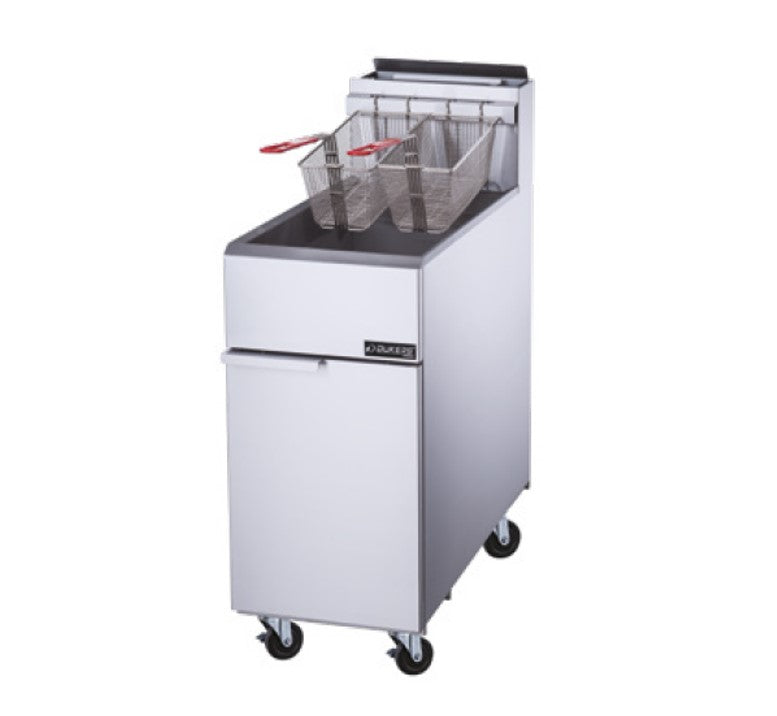 Dukers DCF4 NG 4-Tube Burner Commercial Natural Gas Fryer for Restaurants, Food Trucks & Catering Businesses - High-Efficiency Deep Fryer for Crispy Fried Chicken, French Fries & Seafood