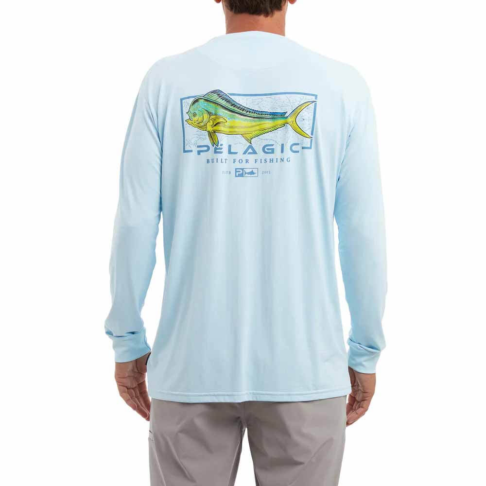 Pelagic Aquatek Mahi Mind Long Sleeve Performance Fishing Shirt - UV Protection & Quick Dry for Saltwater & Freshwater Fishing