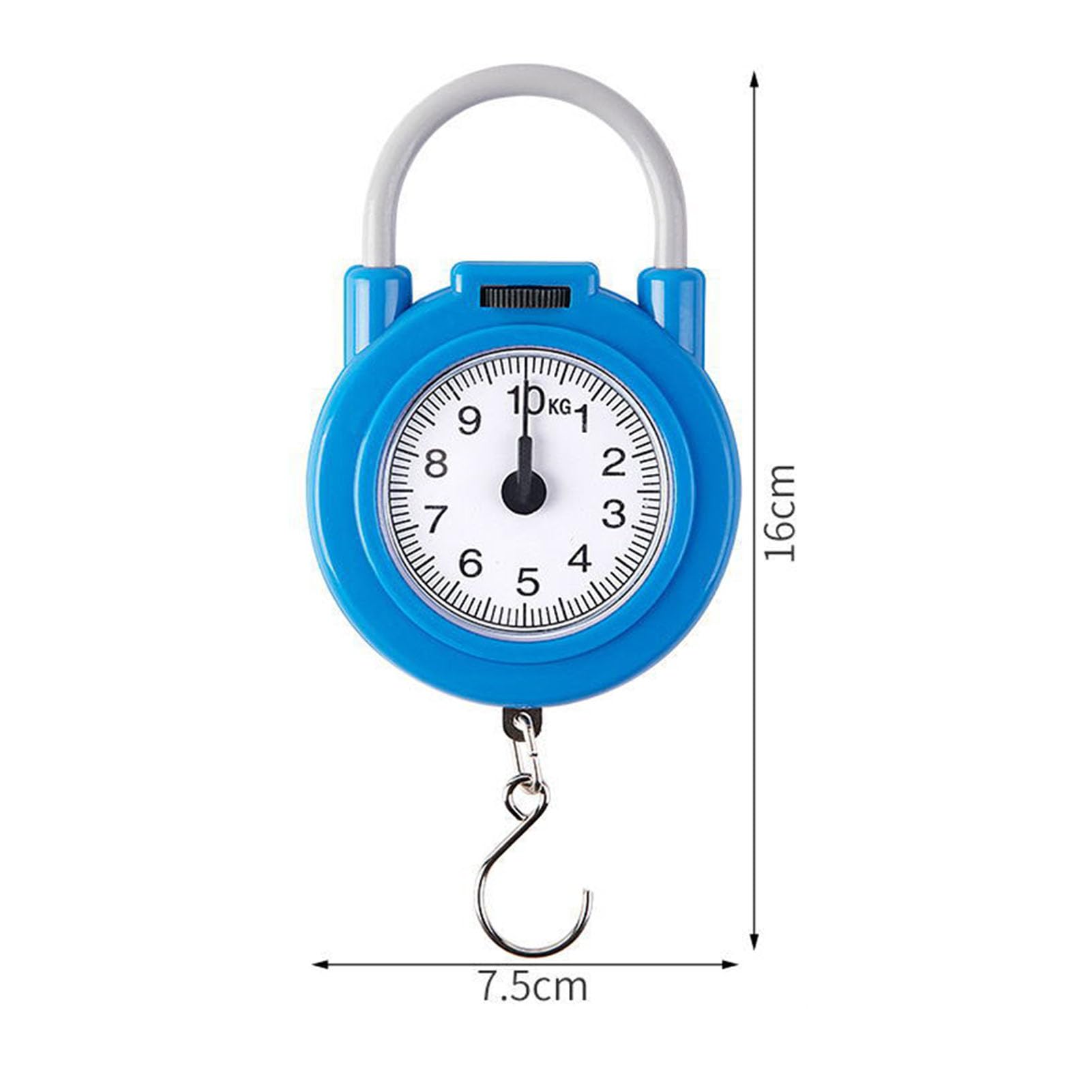 Portable Handheld Dial Scale - Digital Fishing & Kitchen Hanging Scale for Cooking, Groceries, Luggage & Outdoor Use (0.1oz-110lb) | Multi-Purpose Weight Measurement for Home, Travel & Camping