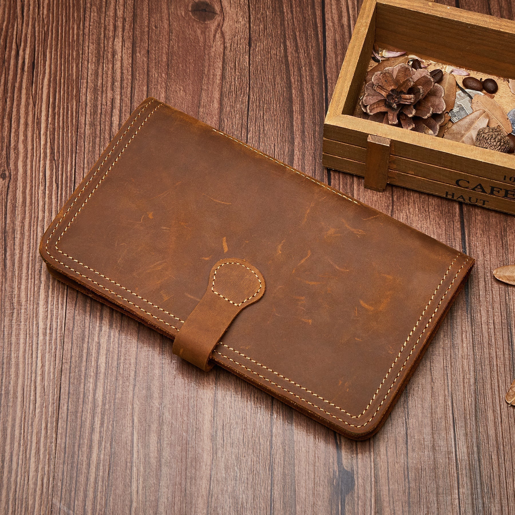Premium RFID Blocking Leather Passport Holder - Slim Travel Wallet for Men & Women - Perfect for Airports, Business Trips & International Travel