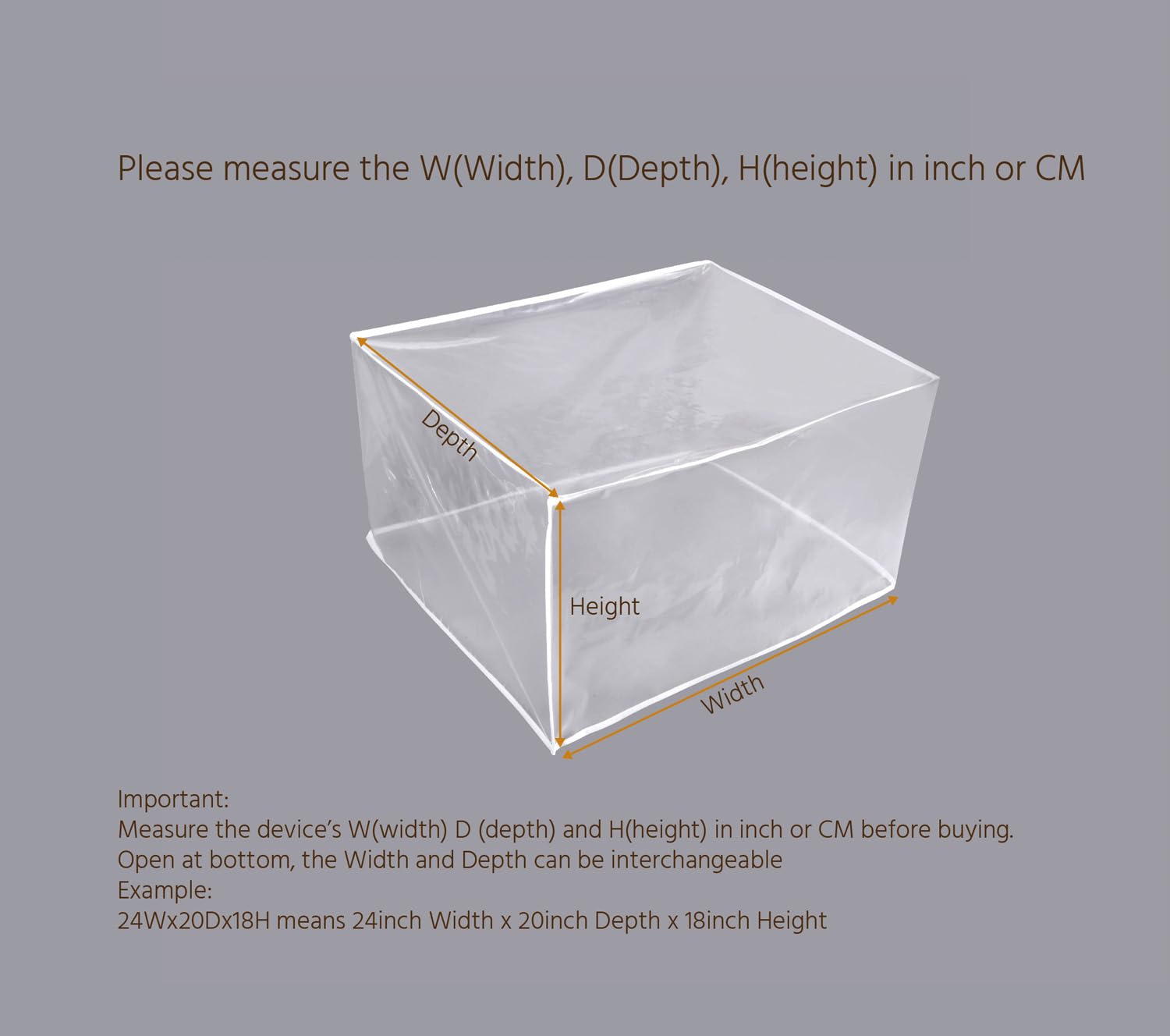 Waterproof Printer Dust Cover - Clear Rectangular Protective Case Compatible with HP, Epson, Canon, Brother, Pixma, Officejet Printers - Ideal for Home & Office Use to Prevent Dust & Damage