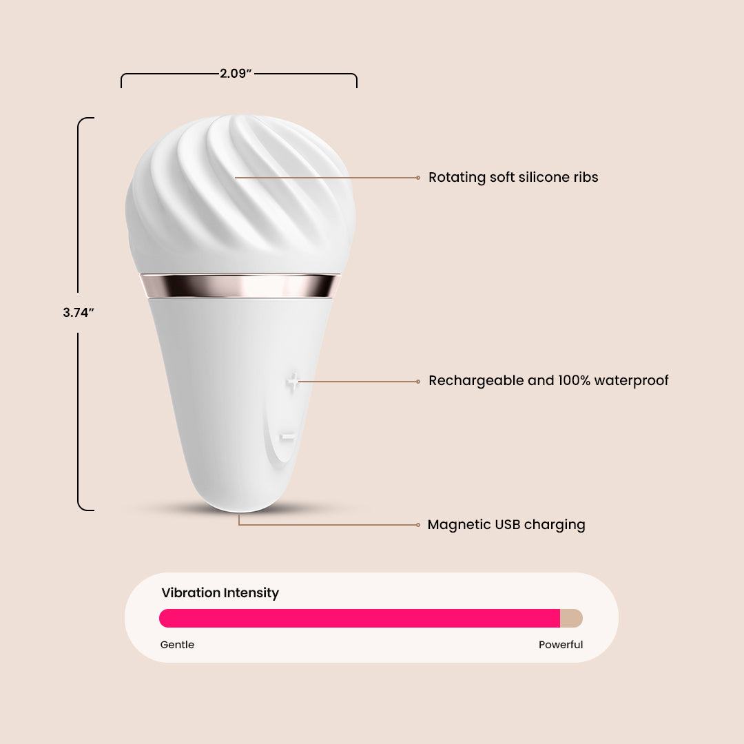 Satisfyer Little Wand - Rechargeable Personal Massager with Textured Silicone Head for Relaxation & Stress Relief - Perfect for Home Spa & Self-Care Moments