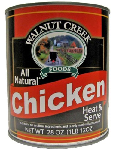 AmishTastes Walnut Creek Canned Meats Variety Pack - 112 Oz (Beef, Chicken, Pork, Turkey) | Long Shelf Life, Emergency Food Supply, Camping & Survival Essentials