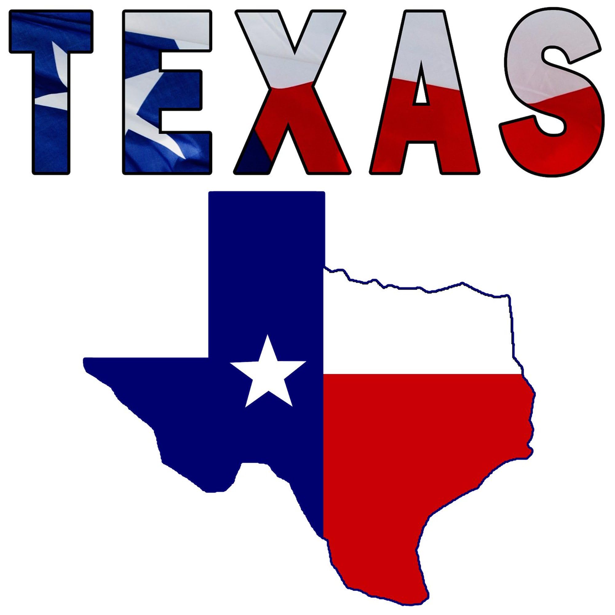 Texas Pride Car Bumper Stickers (10-Pack) - Durable Vinyl Decals for Cars, Trucks & Laptops - USA Flag Map with Texas Oval Design - Perfect for Tailgating, RVs & Showing State Pride