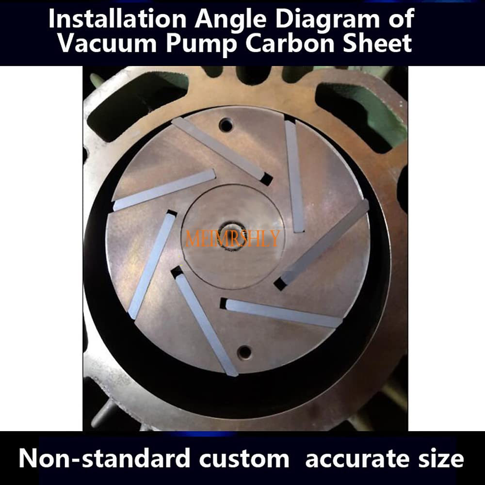 185-45-4mm Carbon Vanes for Becker Rietschle Orion Busch Vacuum Pump - 7Pcs Replacement Vanes Kit - Perfect for Industrial Vacuum Systems & HVAC Maintenance