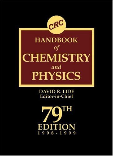 CRC Handbook of Chemistry and Physics, 79th Edition: Comprehensive Reference for Chemical & Physical Data - Perfect for Students, Researchers & Professionals in Laboratories, Universities & Industrial Settings