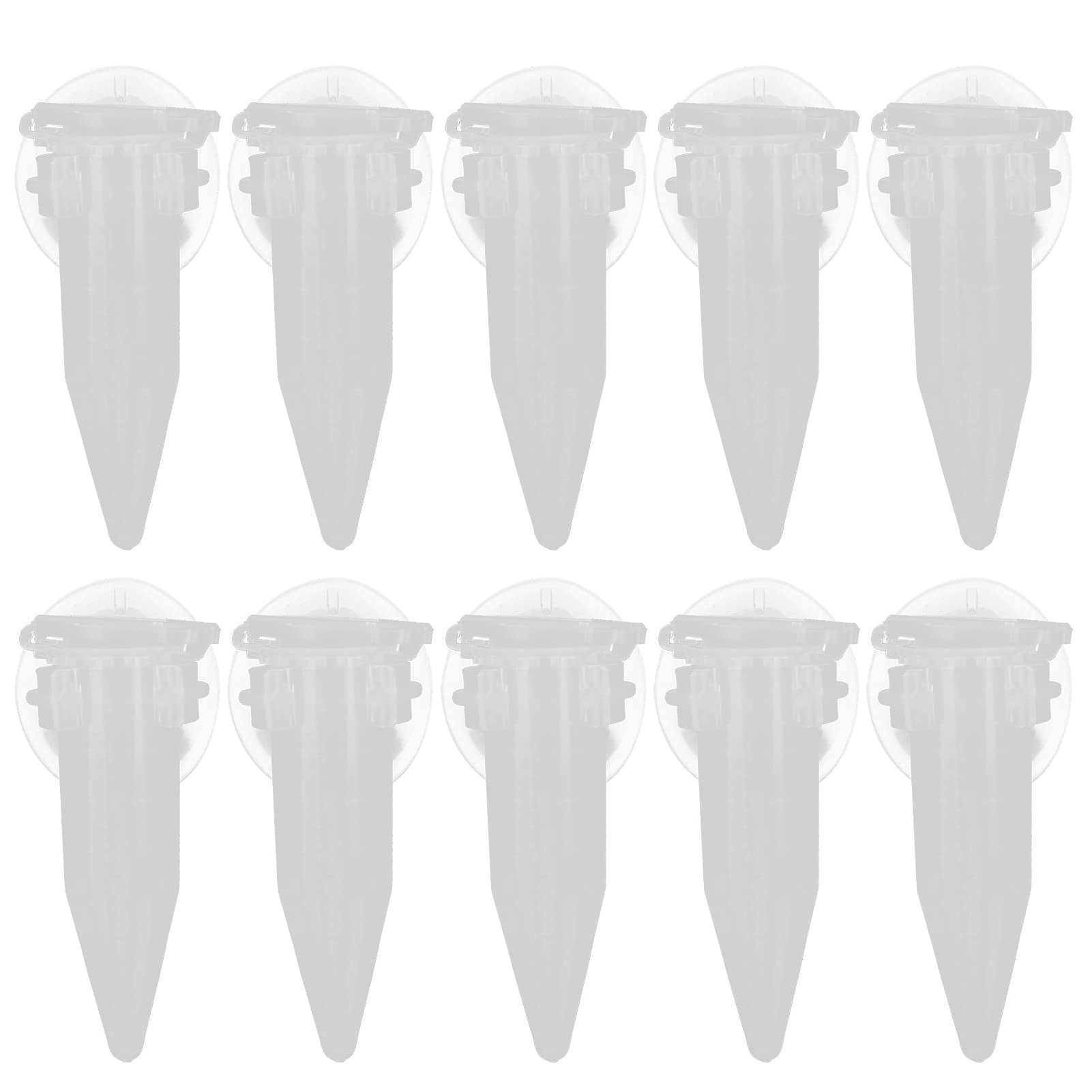 GLOGLOW 10Pcs Automatic Shrimp Feeding Cup - Red Worm Funnel for Aquarium Fish Food, Shrimp Eggs Feeder with Tapered Design | Perfect for Freshwater & Saltwater Tanks, Fish Breeding & Shrimp Keeping