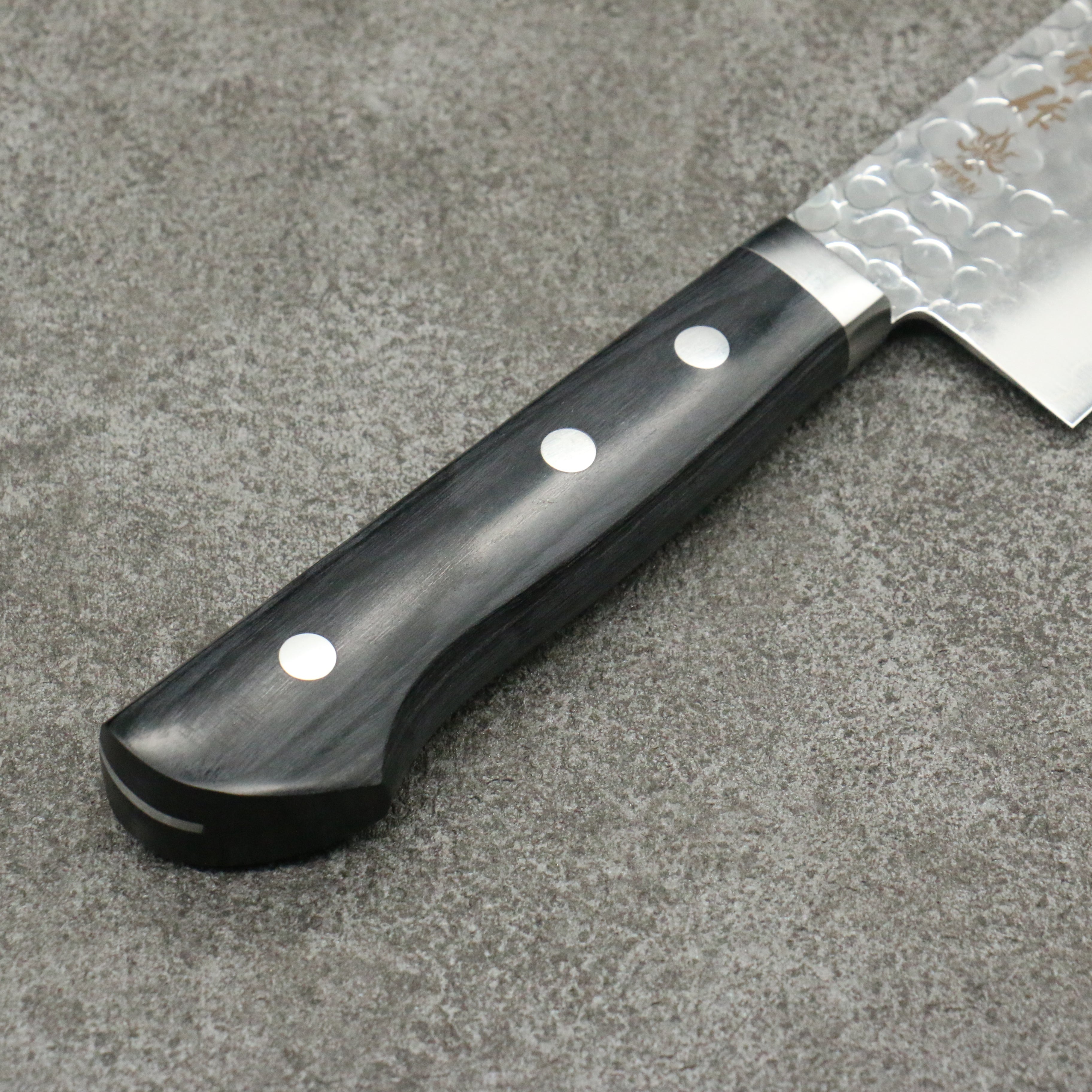 Kanetsune VG1 Hammered Gyuto 210mm Japanese Chef Knife with Black Pakkawood Handle - Perfect for Slicing, Dicing & Precision Cooking