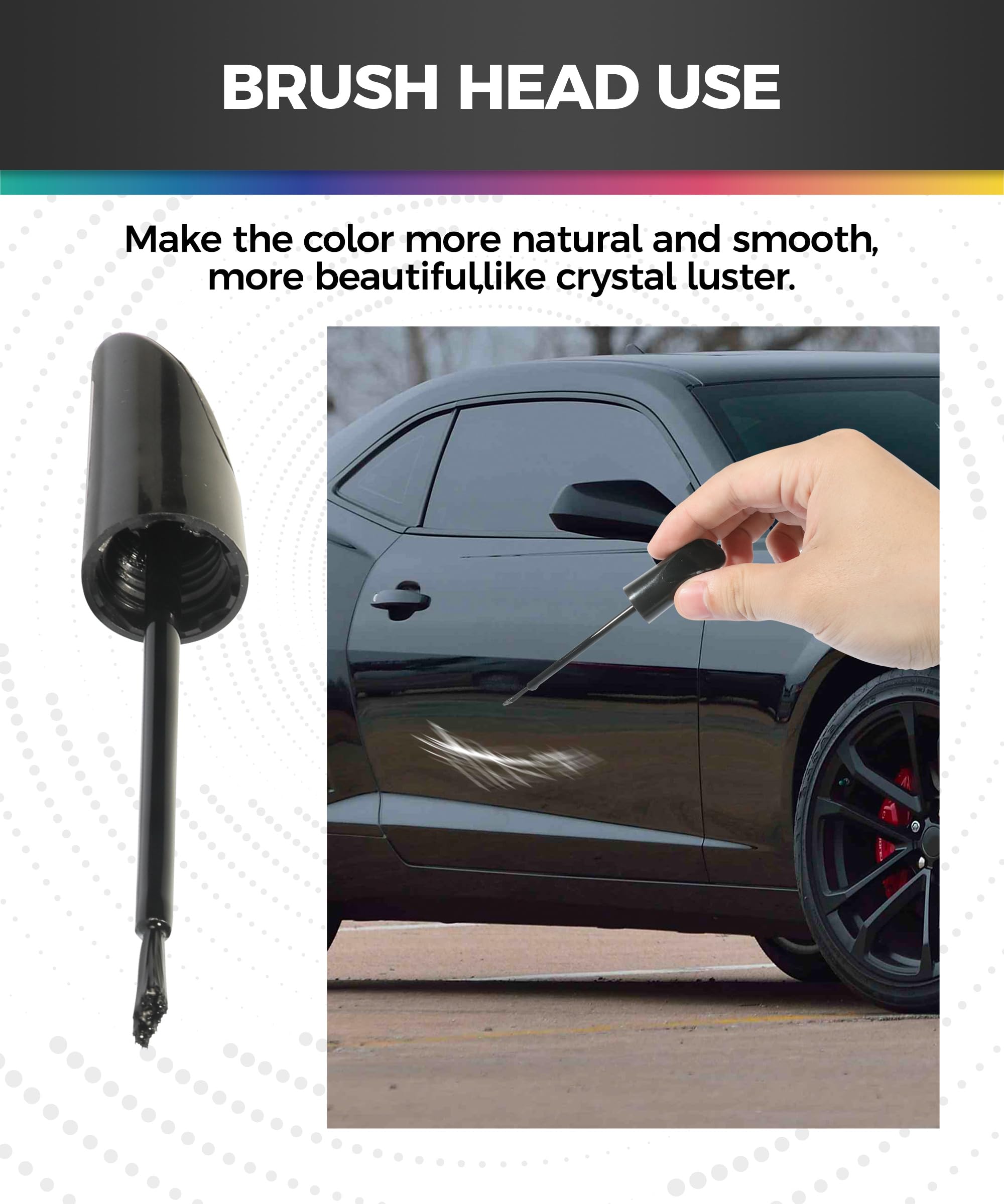 Car Paint Scratch Repair Kit - Touch Up Paint Pen for Cars, Auto Scratch Remover & Paint Pen for Erase Scratches (Black) | Perfect for DIY Car Scratch Fix, Small Paint Chip Repair & Vehicle Maintenance
