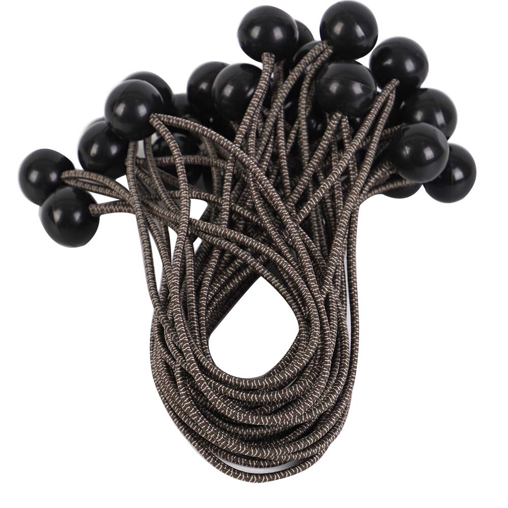 XSTRAP STANDARD 28-Piece 9-Inch Heavy Duty Ball Bungee Cords - Elastic Tie Down Balls for Canopy, Tarp, Tent, Straps & Wires - Camouflage Design - Perfect for Camping, RV, Boat Cover & Outdoor Gear Organization