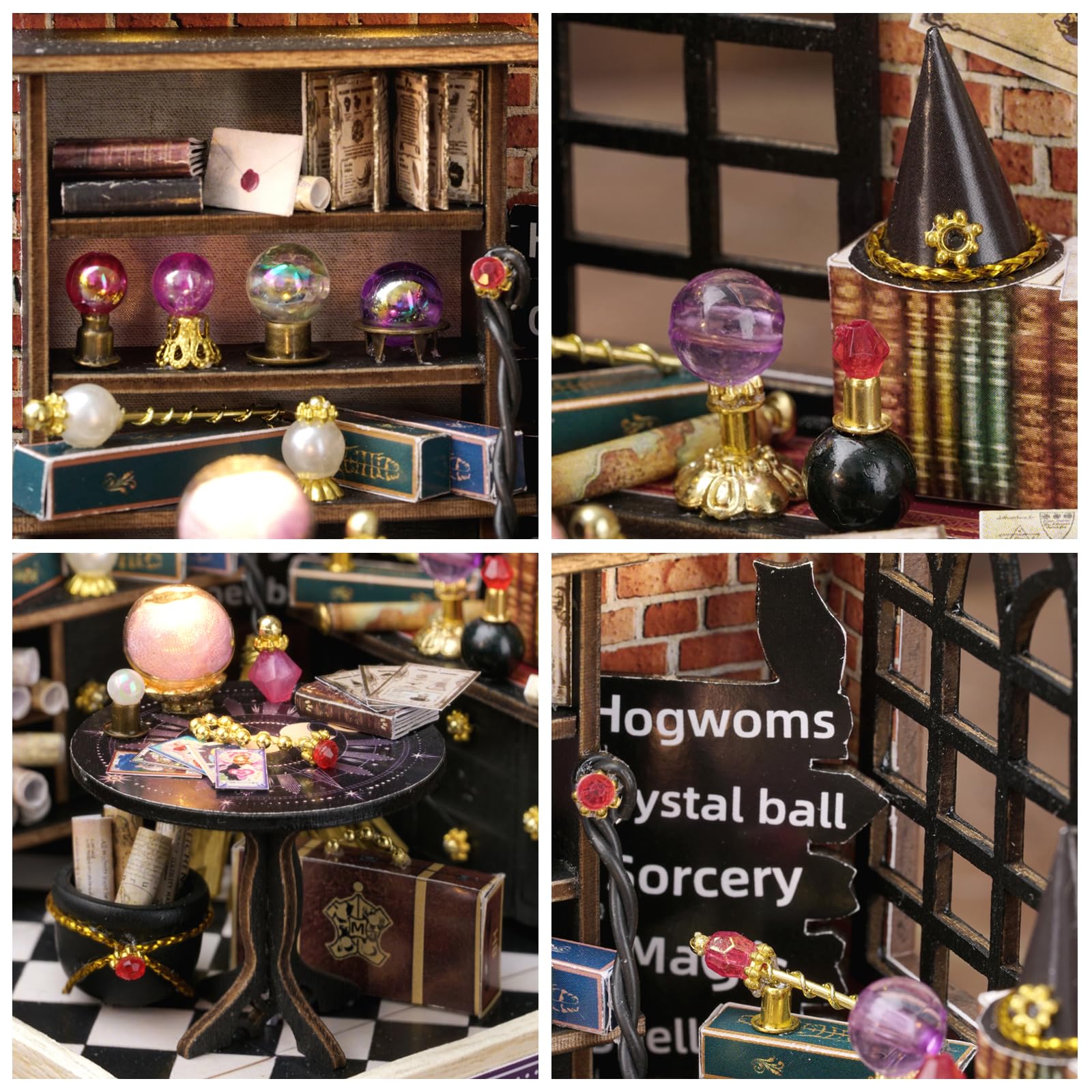 Miniature Dollhouse Kit - DIY Small House Model with Dustproof Cover, CUTEROOM Tiny House Craft Set, Creative Birthday Gift for Kids & Adults - Perfect for Home Decor, Collectibles & Educational Play
