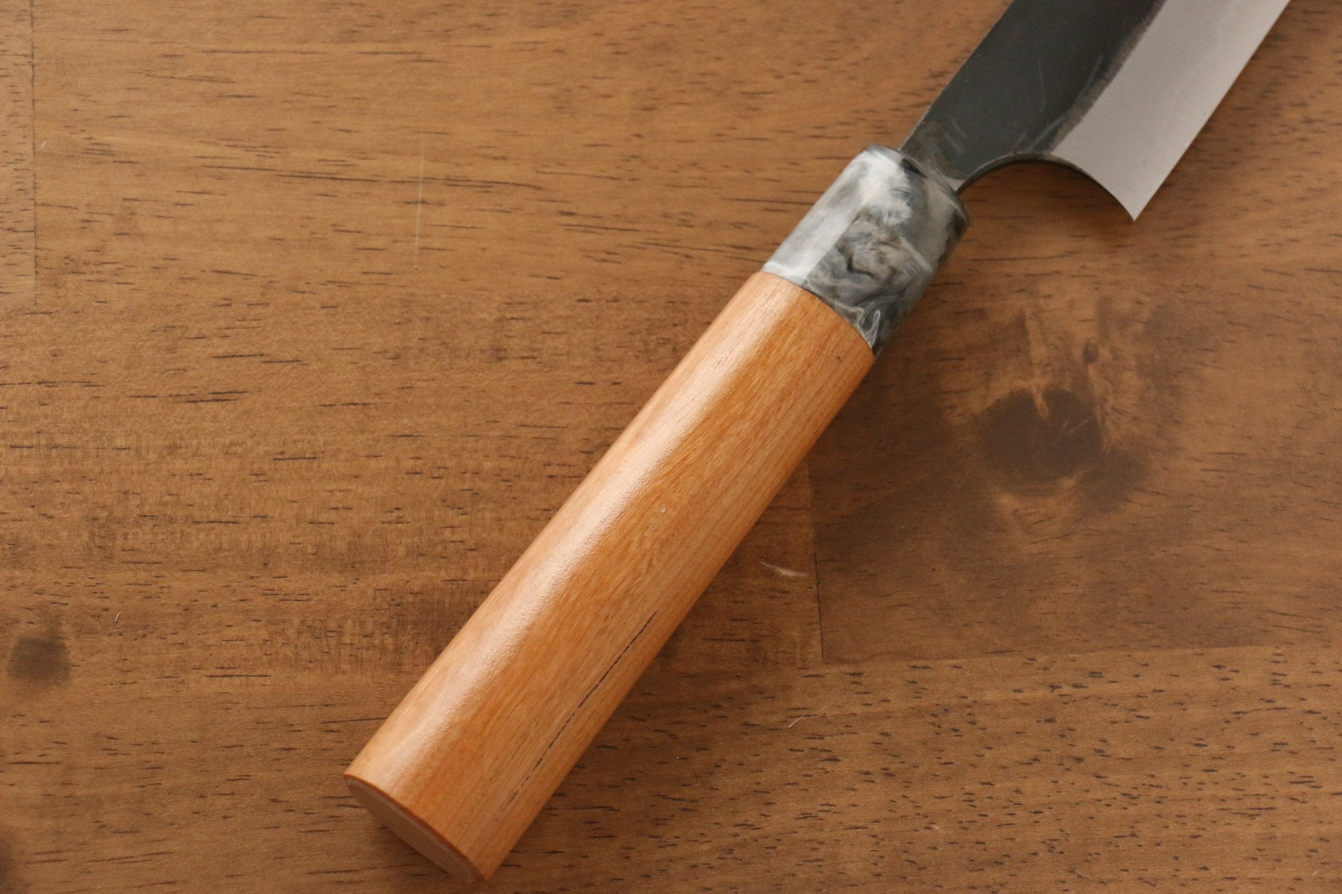 Masakage Mizu Blue Steel No.2 Sujihiki Knife 270mm - Japanese Chef Knife with Black Finish & American Cherry Wood Handle - Perfect for Slicing Meat, Sushi, and Precision Cutting