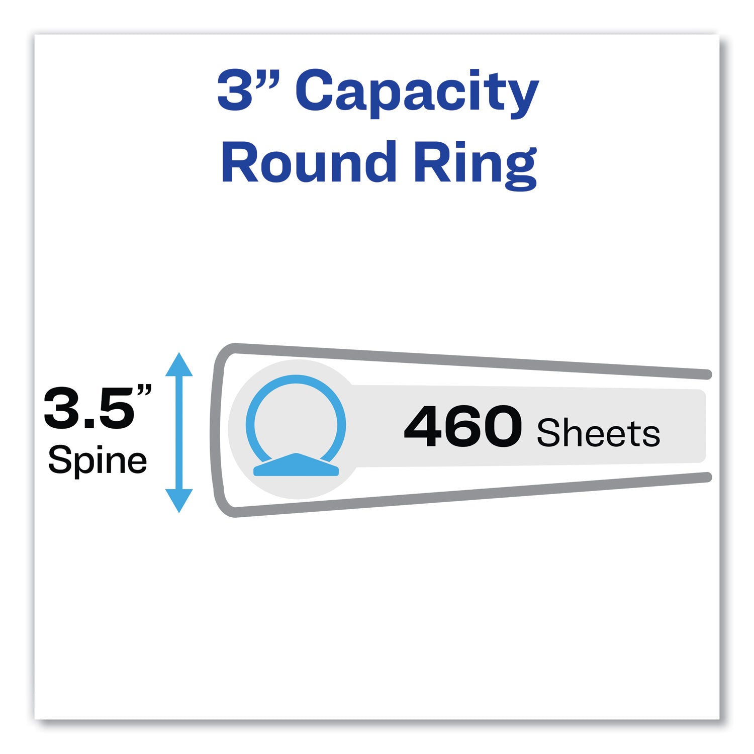 Avery® Economy 3-Ring Binder with Round Rings - 3