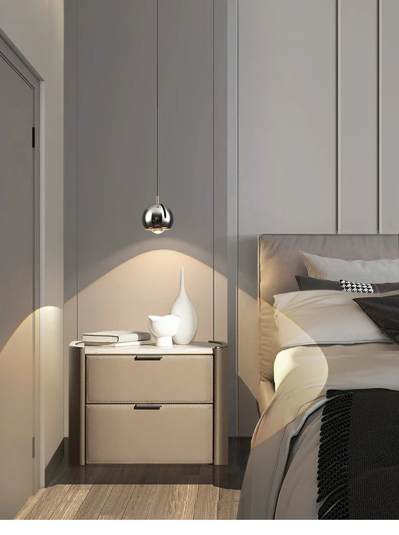 Hyve Modern Pendant Light - Sleek Contemporary Hanging Light Fixture for Kitchen Island, Dining Room & Living Room Decor