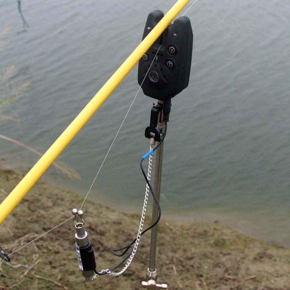 Lixada Wireless Digital Bite Alarms Kit - Fishing Alarm System with LED Lights, Sound Signal, Receiver & Swings | Portable Carrying Case Included | Ideal for Night Fishing, Carp Fishing & Bank Fishing