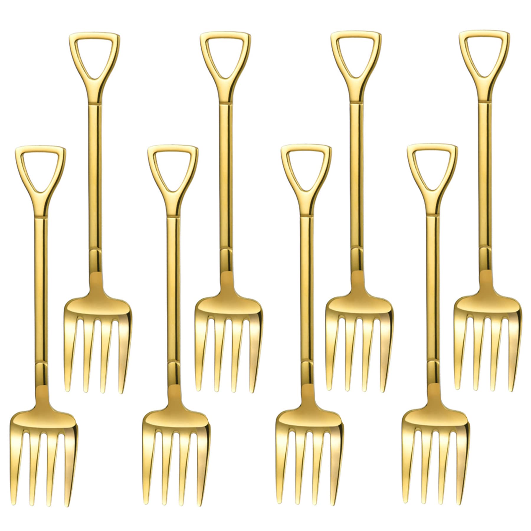 NMQLX 8-Piece Dessert Fork Set, 4.7