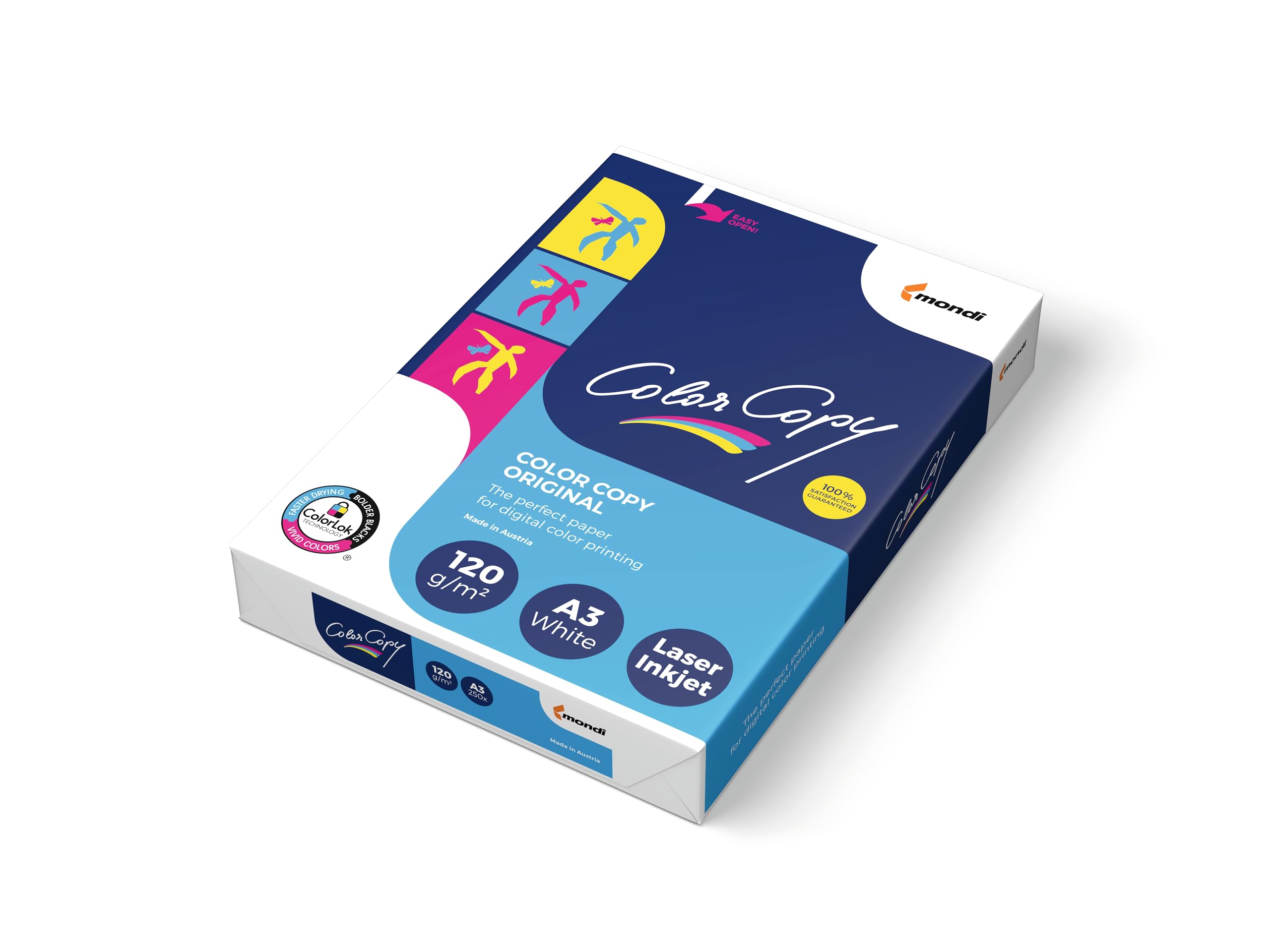A3 120 GSM White Paper Pack of 250 Sheets - Premium Printer Paper for Office, School, Art Projects & Crafting