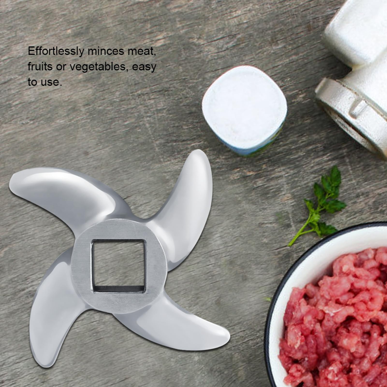 Stainless Steel Meat Grinder Blade - Sharp Cross-Shaped Replacement Blades for Food Grinders & Mincers (#22) - Perfect for Home Kitchen, Butcher Shop & Commercial Use