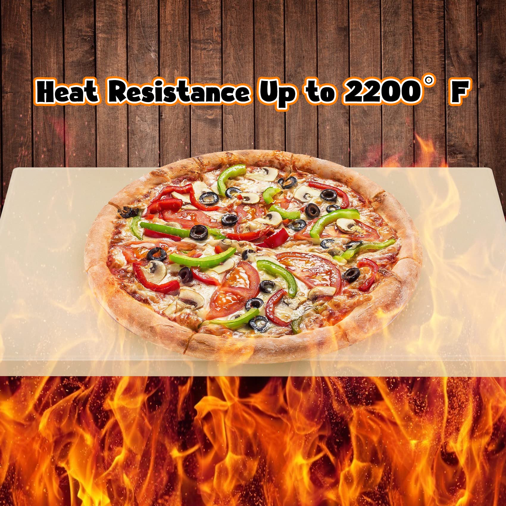 Premium Pizza Grilling Tool Set for BBQ, Oven & Outdoor Cooking - 12x14 Inch Aluminum Pizza Peel & Baking Stone - Perfect for Homemade Pizza, Bread & Pies - Ideal for Backyard Parties, Camping & Wood-Fired Ovens