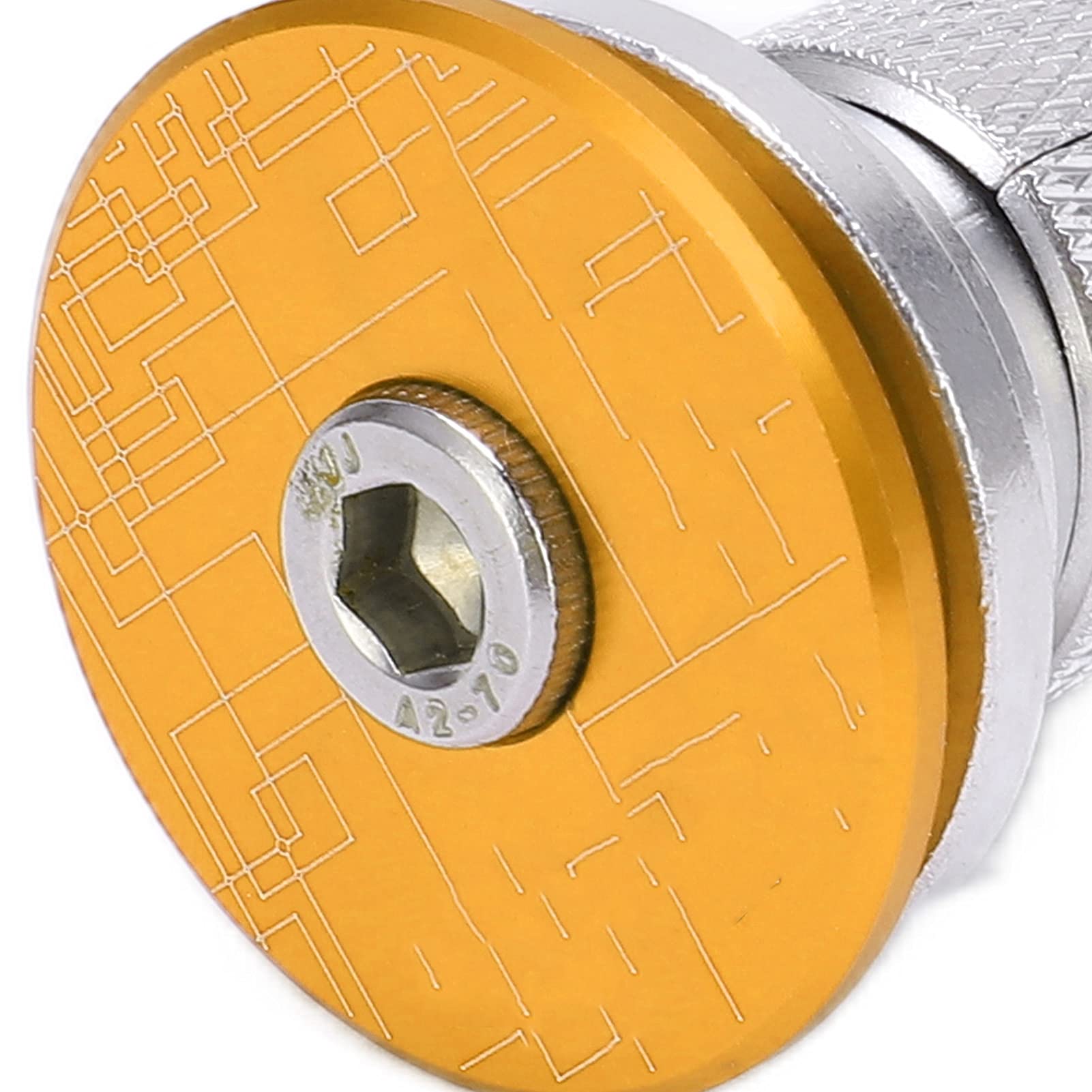 VBESTLIFE Bike Headset Expander Stem - CNC Threaded Compression Plug with Knurling for Carbon Fiber Forks | Reusable & Clear Texture | Perfect for Road Bikes, Mountain Bikes & Cycling Accessories