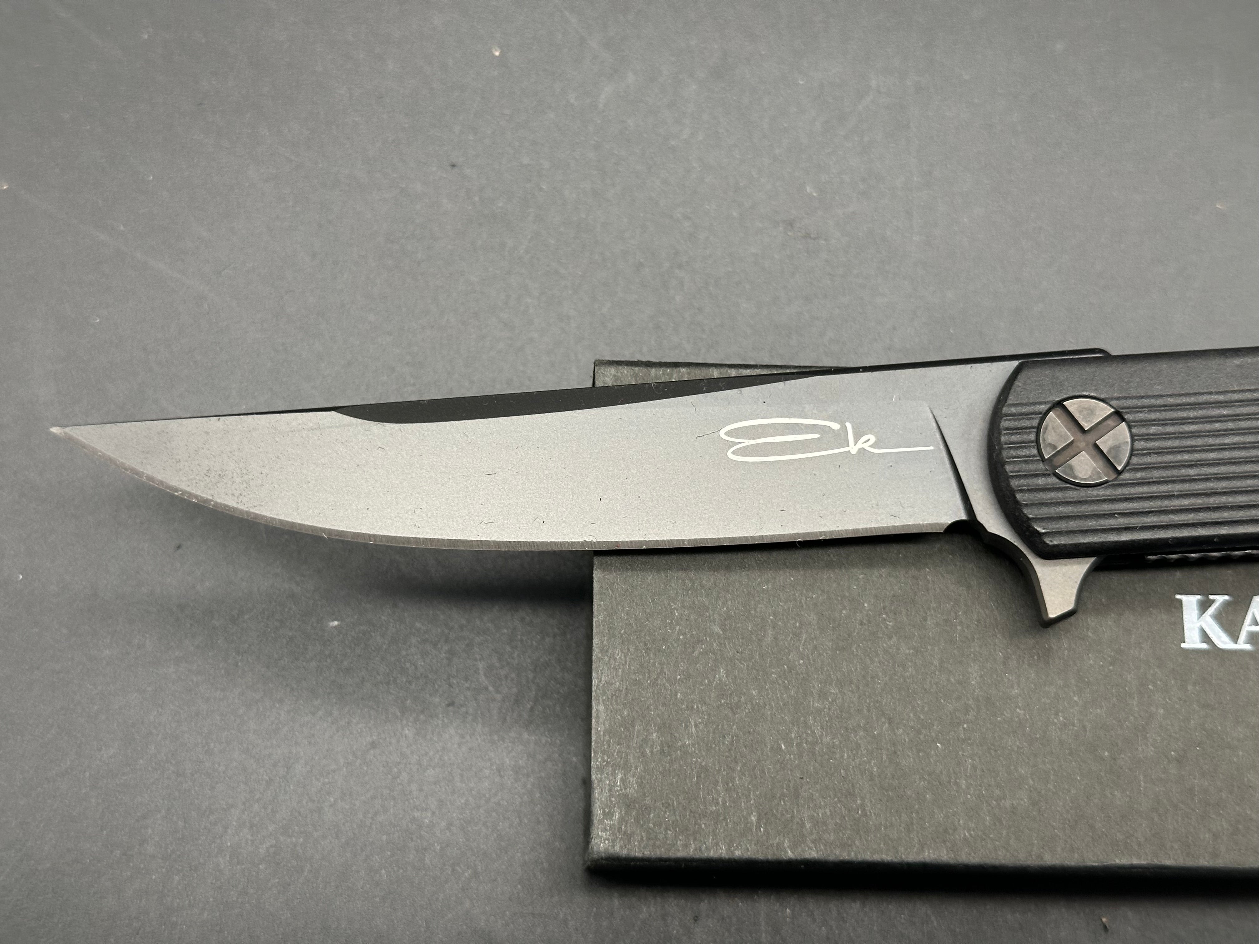KA-BAR EK Commando Folding Knife with GFN Handle & S35VN Steel Blade - Tactical, Outdoor, Survival, and Everyday Carry (EDC) Knife