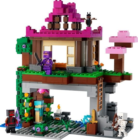 LEGO Minecraft The Training Grounds Building Set 21183 - Creative Toy for Kids Ages 8+ with House, Cave, Trapdoor & Ninja, Rogue, Bat Figures - Perfect for Minecraft Fans, Birthday Gifts & STEM Learning Activities