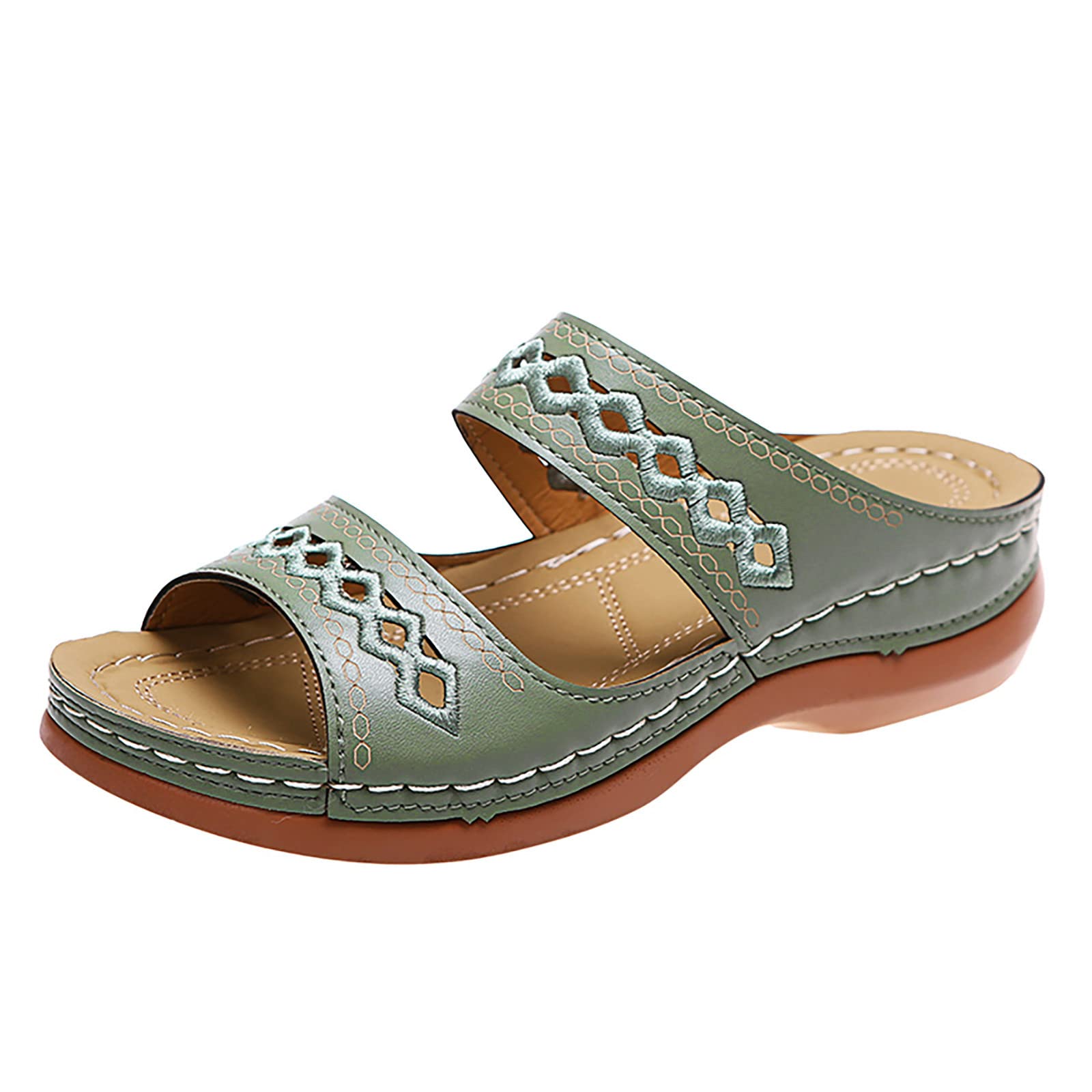 WILLBEST Women's Comfortable Lightweight Summer Sandals - Non-Slip Beach Wedge Slippers & Casual Flat Shoes for Women | Perfect for Beach, Pool, Vacation and Everyday Wear