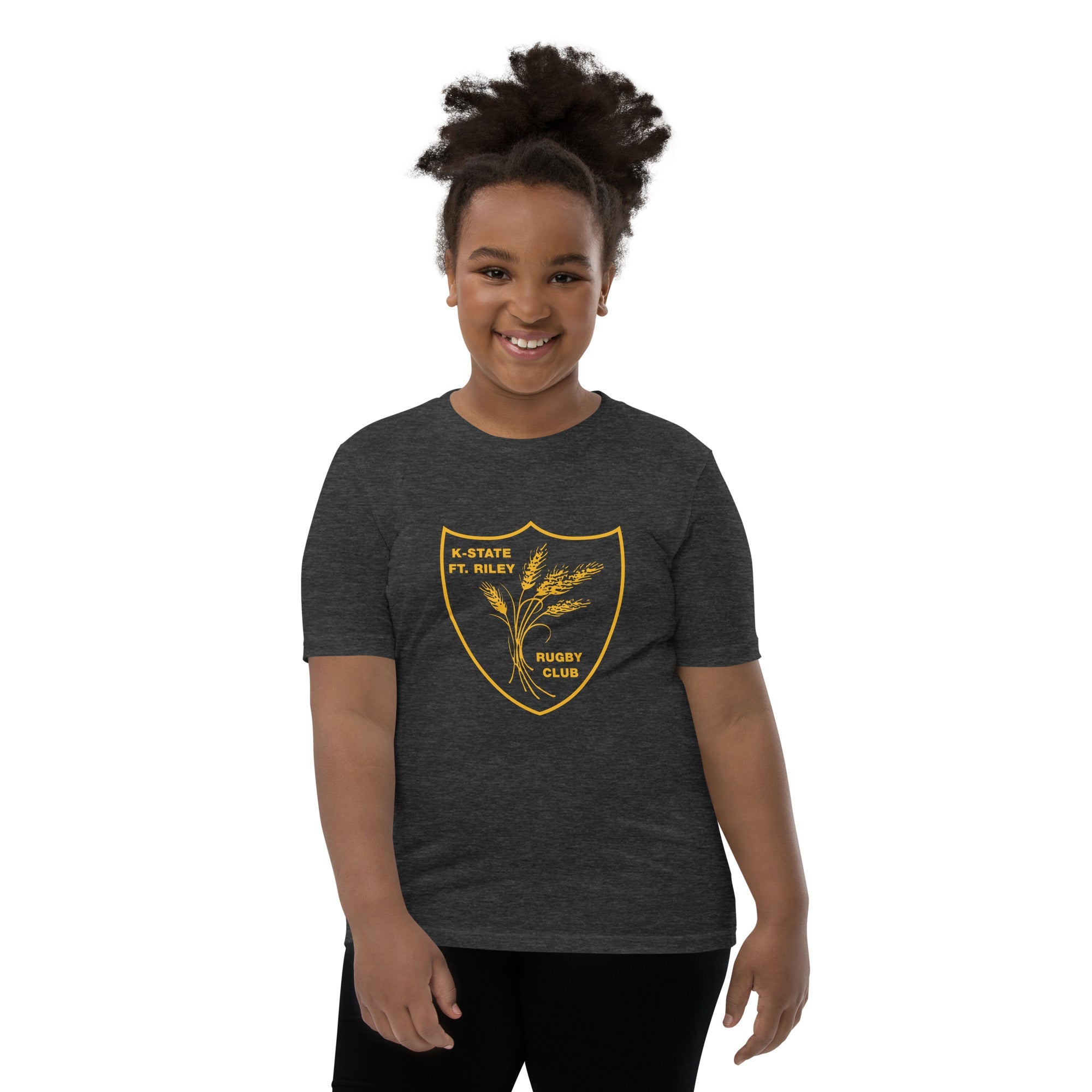 KSUFR Youth Rugby T-Shirt - Comfortable & Stylish Rugby Social Tee for Boys & Girls - Perfect for Games, Training & Casual Wear