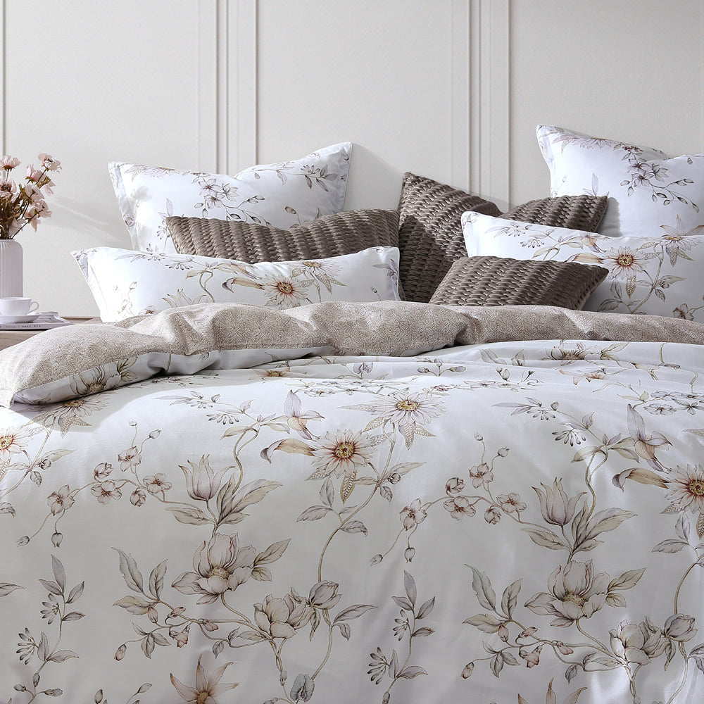 Charlotte Pastel Quilt Cover Set - Queen Size Bedding | Soft & Breathable Duvet Cover for Cozy Bedroom Decor