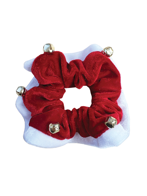 Festive Christmas Bell Hair Scrunchies - Holiday Hair Accessories for Women & Girls - Perfect for Parties, Gifts & Seasonal Styling