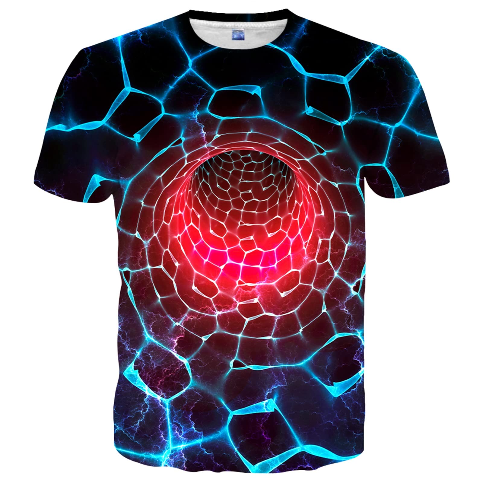Yasswete Unisex 3D Printed Graphic T-Shirts - Short Sleeve Casual Tops for Men & Women - Perfect for Streetwear, Parties, and Everyday Fashion