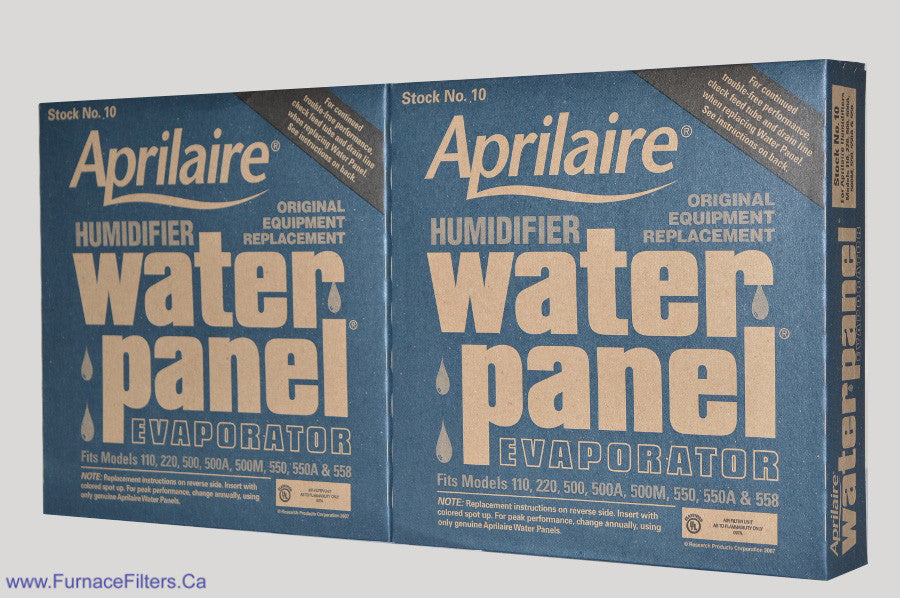 Aprilaire 10 Humidifier Replacement Water Panel - 2 Pack - Compatible with Models 500, 500A, 550, 550A, 558, 110, 220 - Essential for Home Humidity Control in Dry Climates