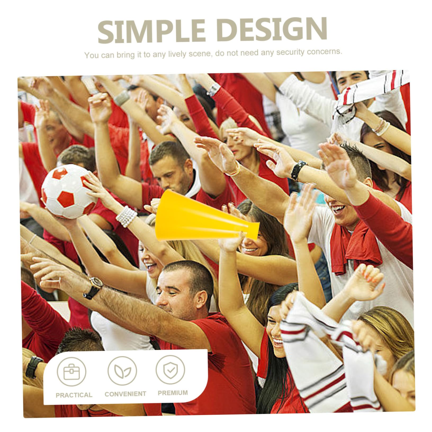 SUPVOX Portable Cheer Horn Speaker - Loud Party Cheering Toy, Football Game Trumpet, Plastic Mini Megaphone for Sports Events, Birthday Parties & Celebrations